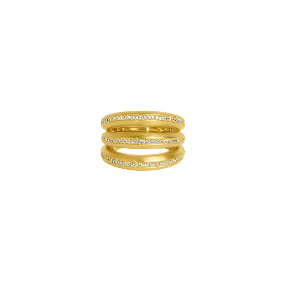 Dauphine Pave Stacking Ring