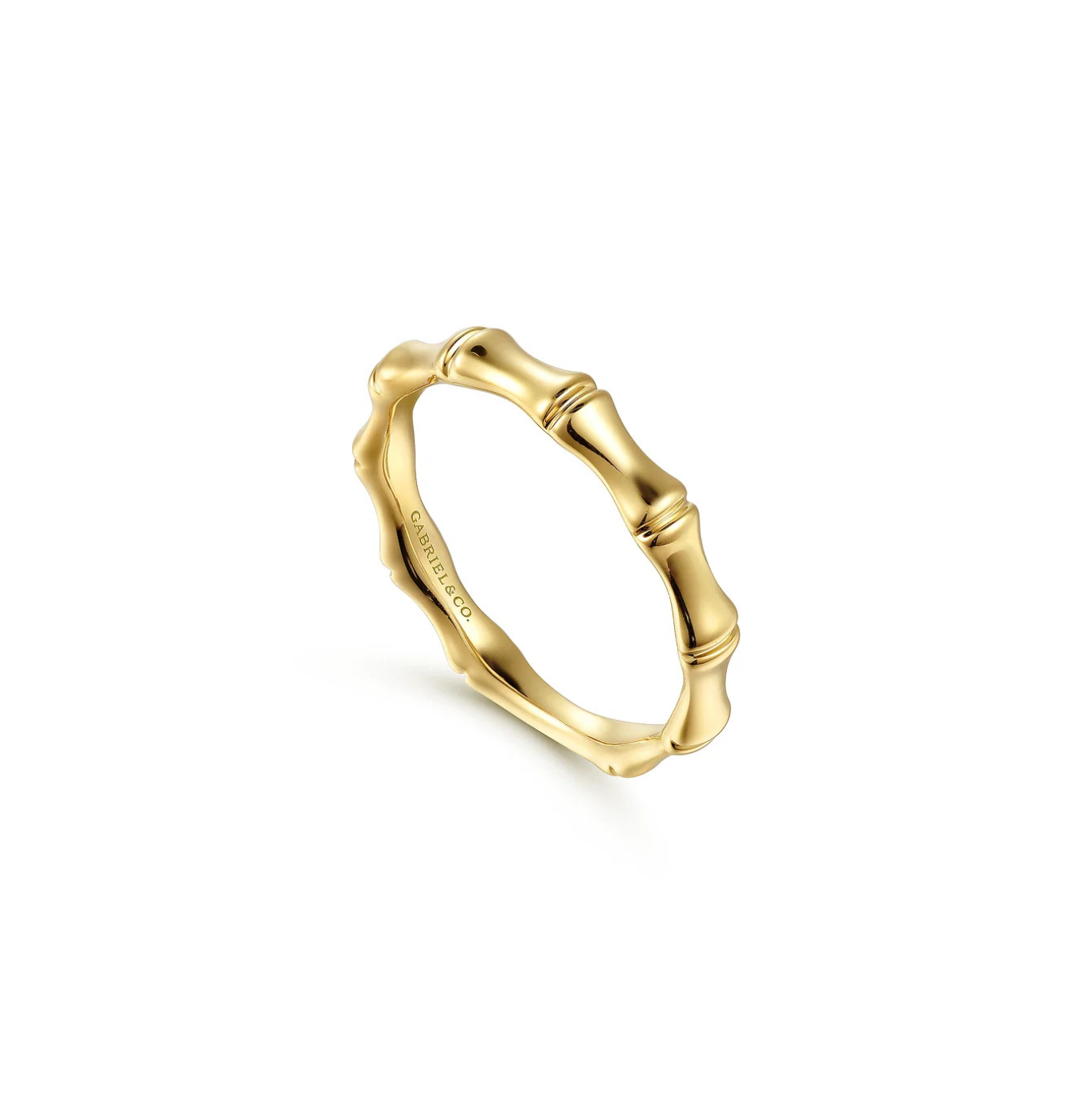 14KY Bamboo Stacking Ring