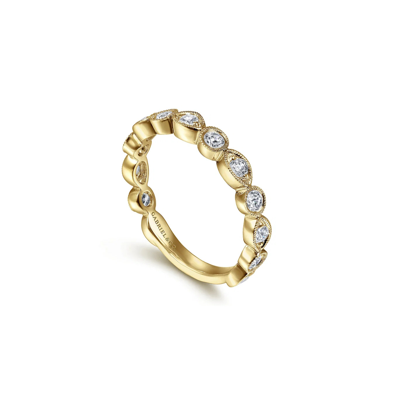 14KY Diamond Stackable Ring