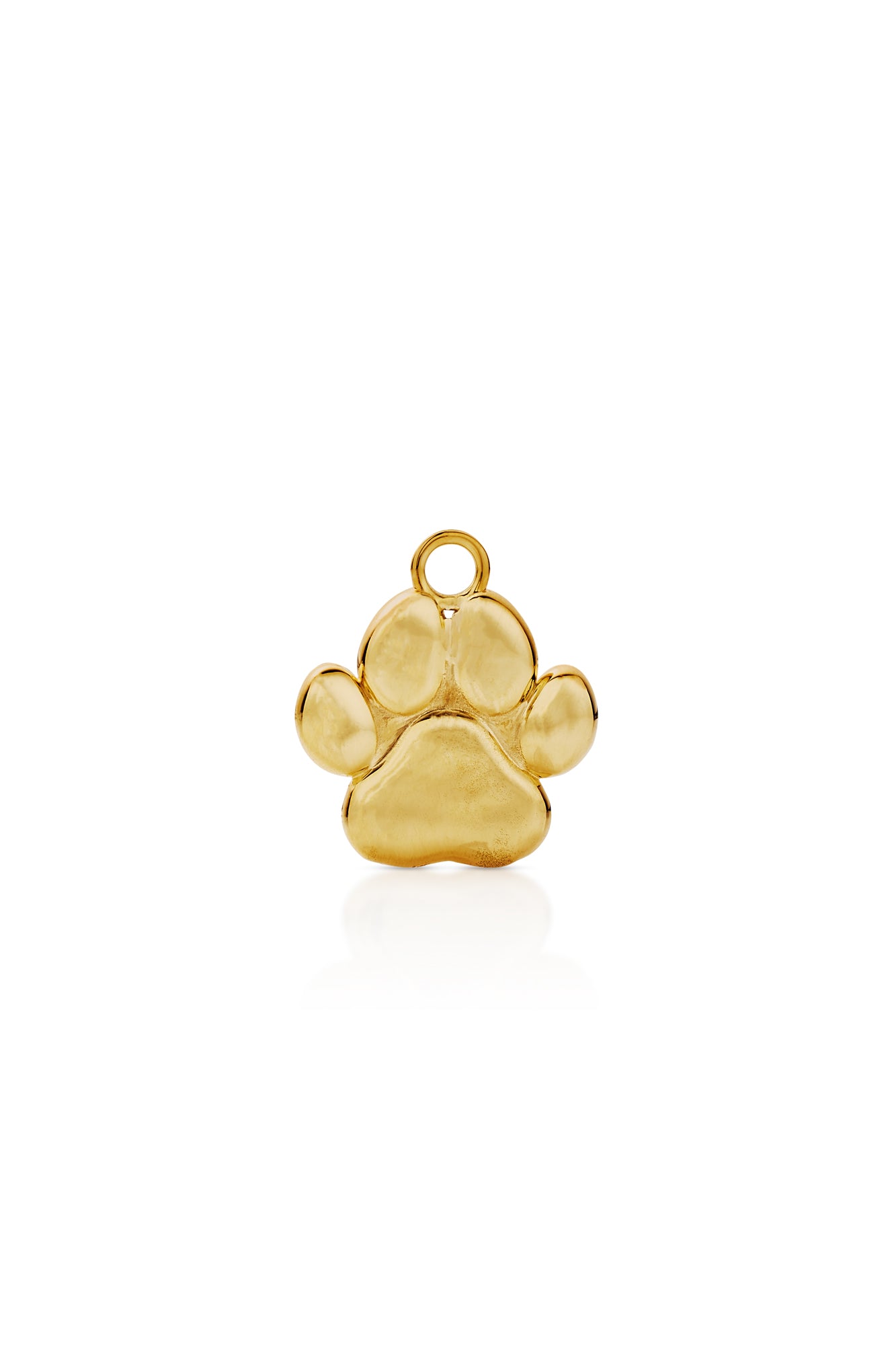 18KY Diamond Paw Charm