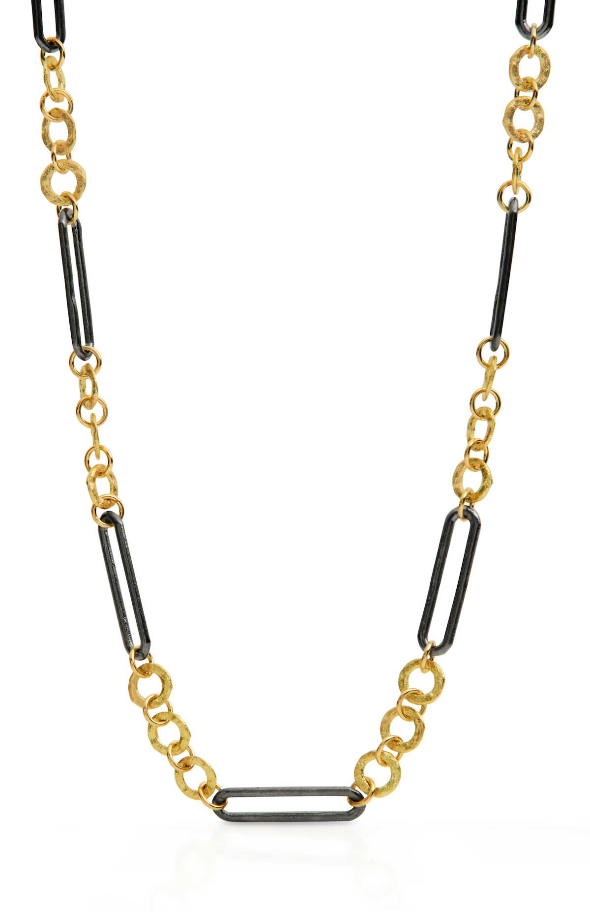 Susie Link and Chain Necklace in Gold