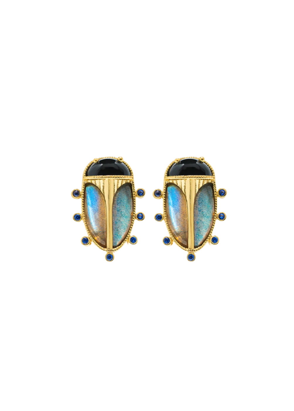 Scarab Clip-On Earrings