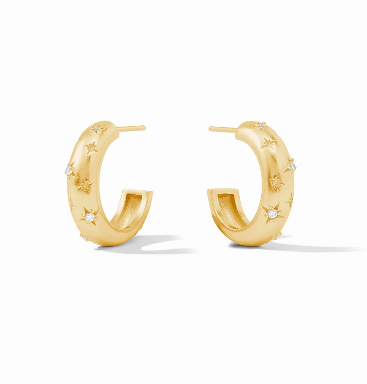 Luna Stone Hoops