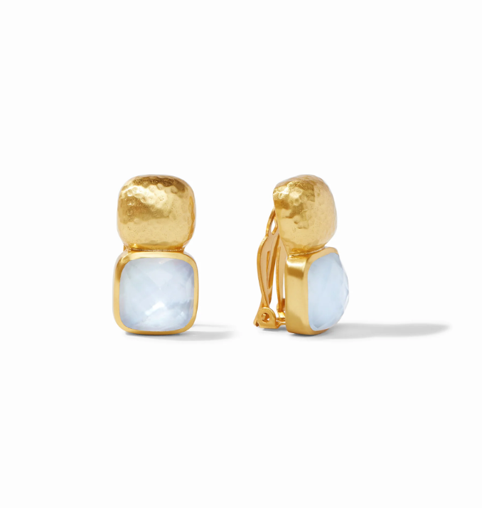 Catalina Clip-On Gold Earring