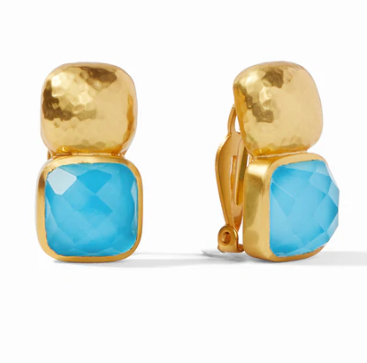 Catalina Clip-On Gold Earring