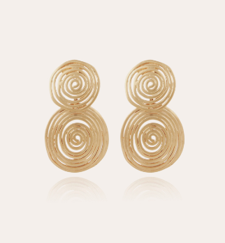 Wave Earrings Gold Small